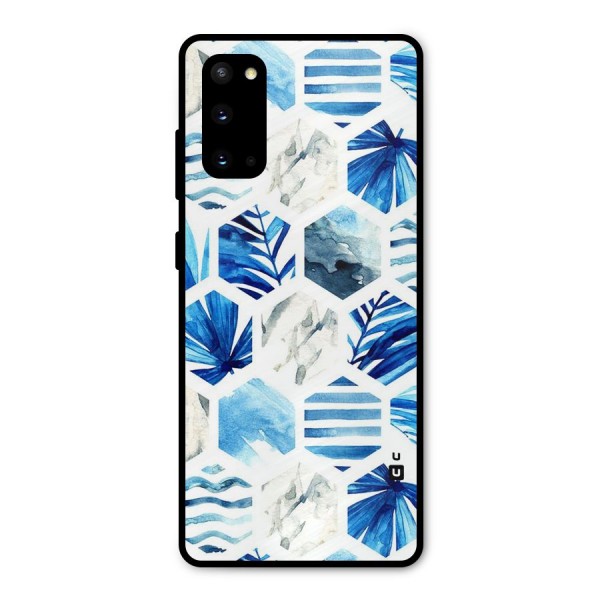 Beach Vibes Pentagon Design Metal Back Case for Galaxy S20