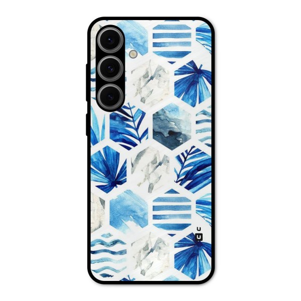 Beach Vibes Pentagon Design Metal Back Case for Galaxy S24 FE