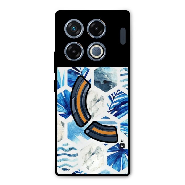Beach Vibes Pentagon Design Metal Back Case for Infinix GT 20 Pro
