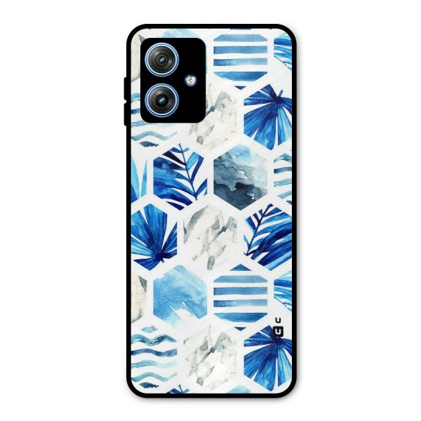 Beach Vibes Pentagon Design Metal Back Case for Moto G54