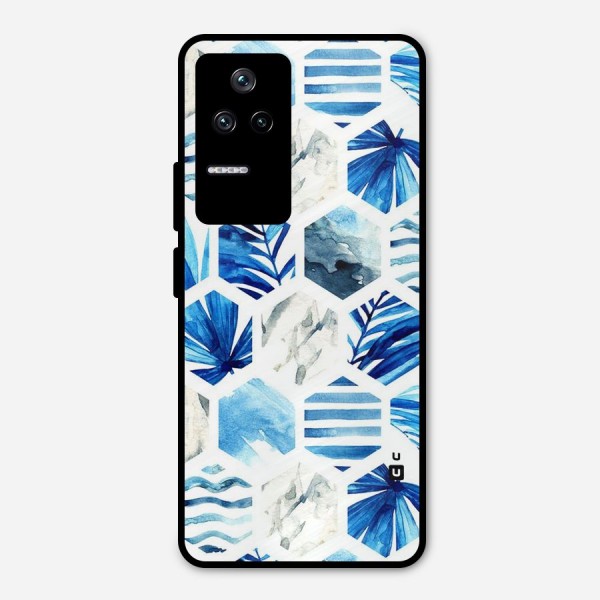 Beach Vibes Pentagon Design Metal Back Case for Poco F4 5G
