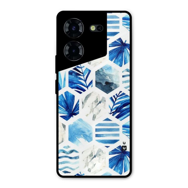Beach Vibes Pentagon Design Metal Back Case for Tecno Pova 5 Pro 5G