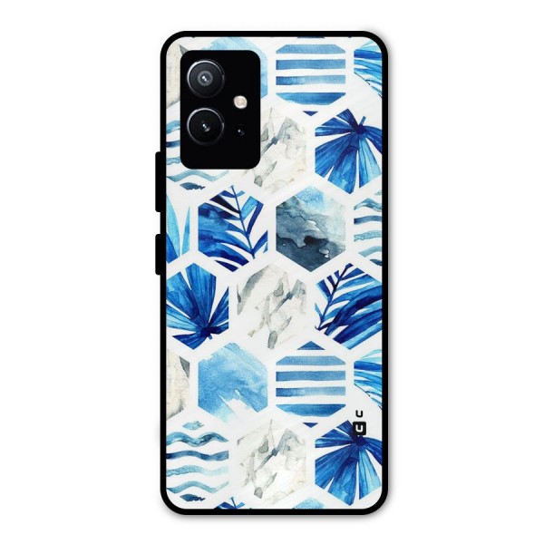 Beach Vibes Pentagon Design Metal Back Case for Vivo T1 5G