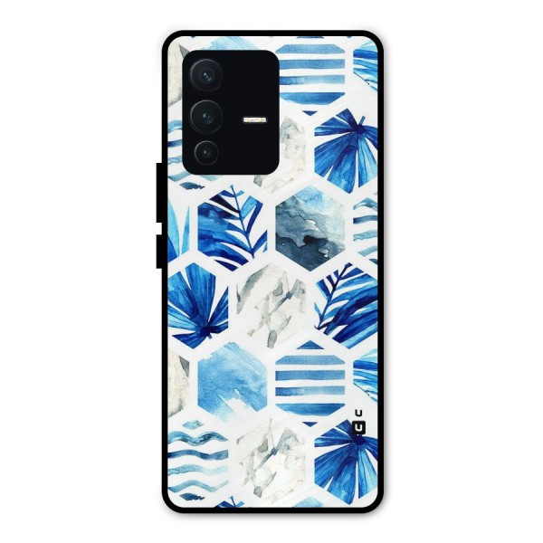 Beach Vibes Pentagon Design Metal Back Case for Vivo V23 Pro