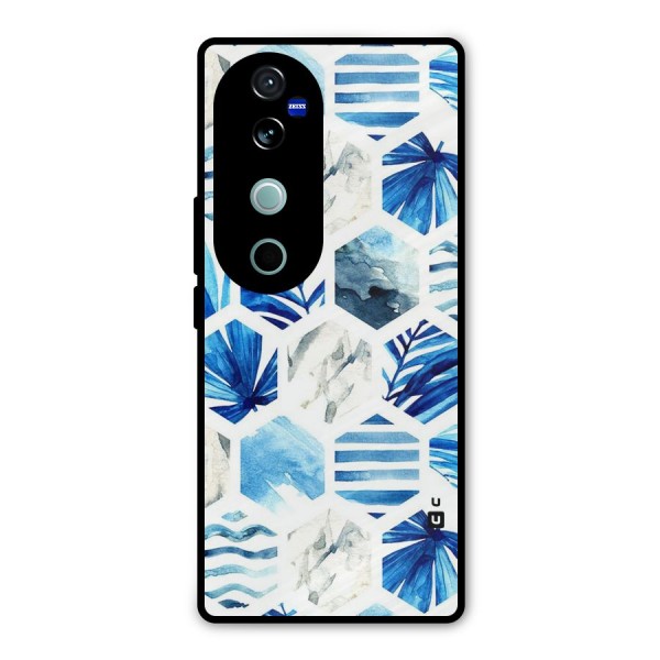 Beach Vibes Pentagon Design Metal Back Case for Vivo V40