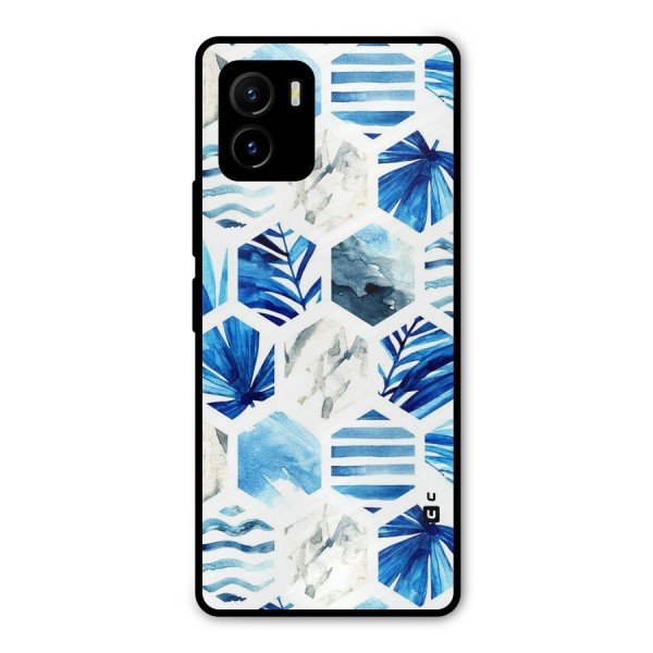 Beach Vibes Pentagon Design Metal Back Case for Vivo Y15s