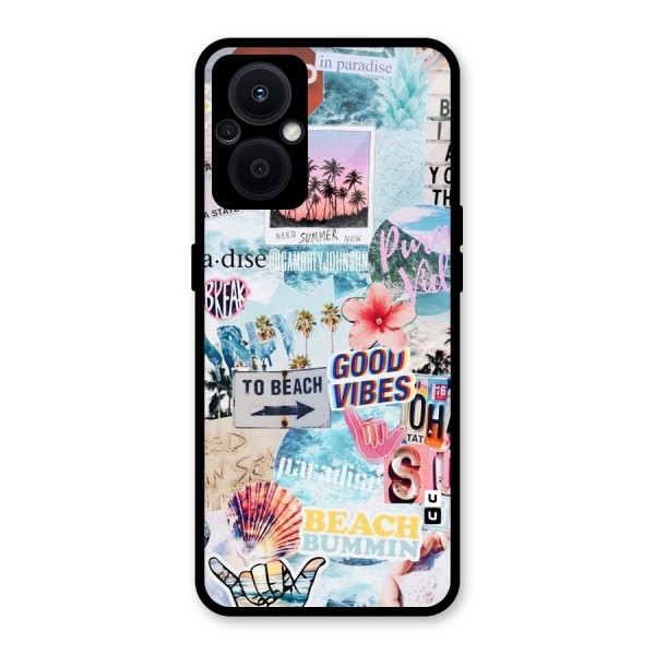 Beaching Life Glass Back Case for Oppo F21s Pro 5G