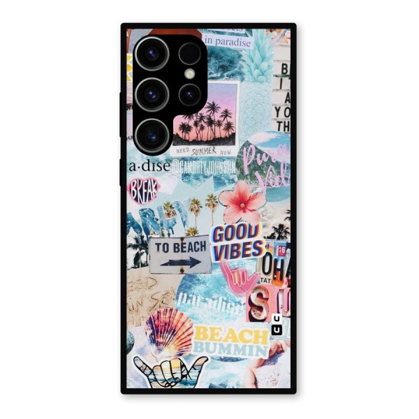 Beaching Life Metal Back Case for Galaxy S23 Ultra