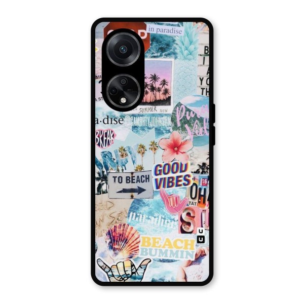 Beaching Life Metal Back Case for Oppo F23