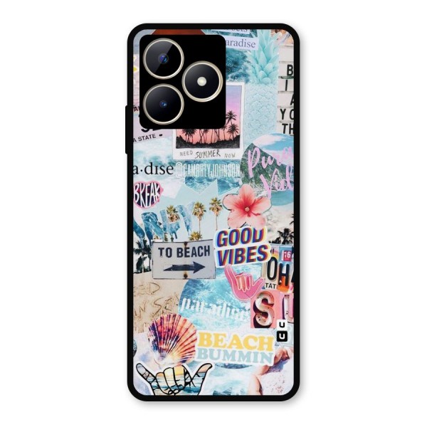 Beaching Life Metal Back Case for Realme Narzo N53