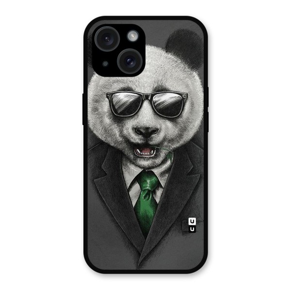Bear Face Metal Back Case for iPhone 15