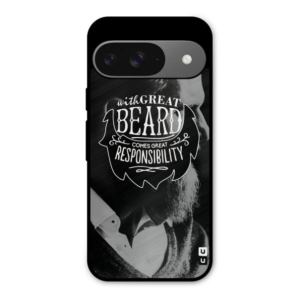 Beard Responsibility Quote Metal Back Case for Google Pixel 9