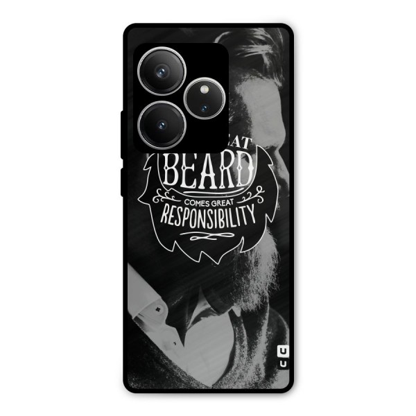 Beard Responsibility Quote Metal Back Case for Realme GT 6