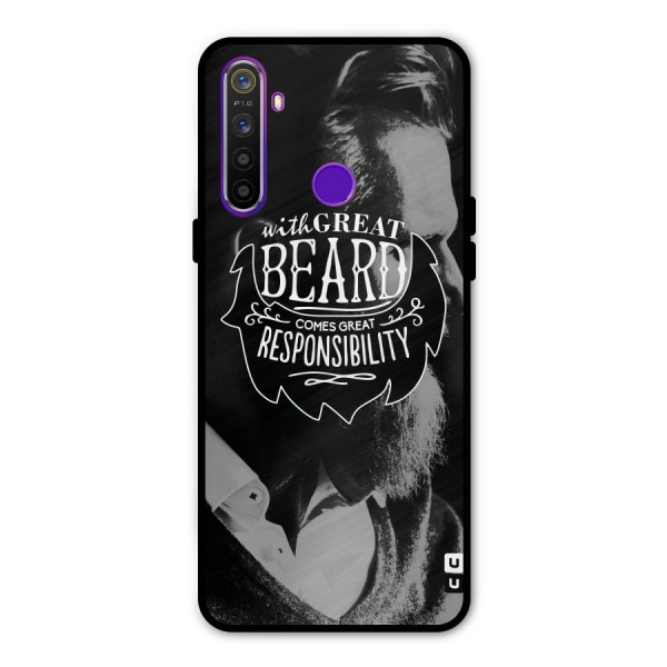 Beard Responsibility Quote Metal Back Case for Realme Narzo 10