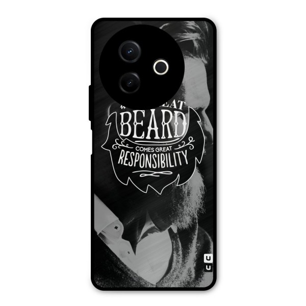 Beard Responsibility Quote Metal Back Case for Vivo Y39