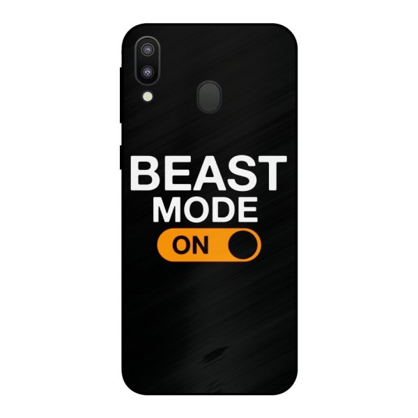 Beast Mode Switched On Metal Back Case for Galaxy M20