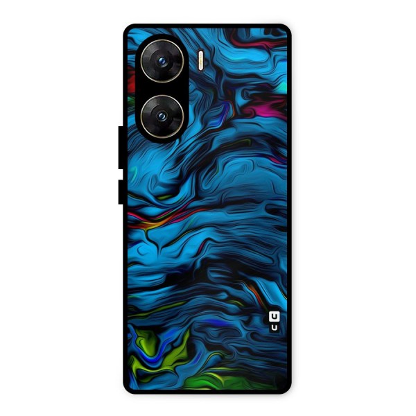 Beautiful Abstract Design Art Metal Back Case for Vivo V29e