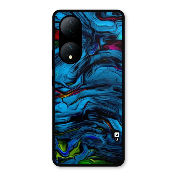 Beautiful Abstract Design Art Metal Back Case for Vivo Y100