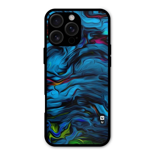 Beautiful Abstract Design Art Metal Back Case for iPhone 16 Pro Max