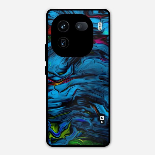 Beautiful Abstract Design Art Metal Back Case for iQOO 12