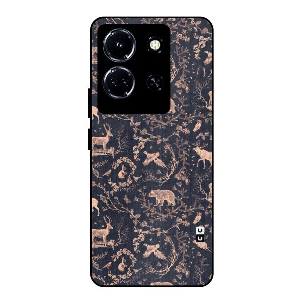 Beautiful Animal Design Metal Back Case for Infinix Note 30 5G