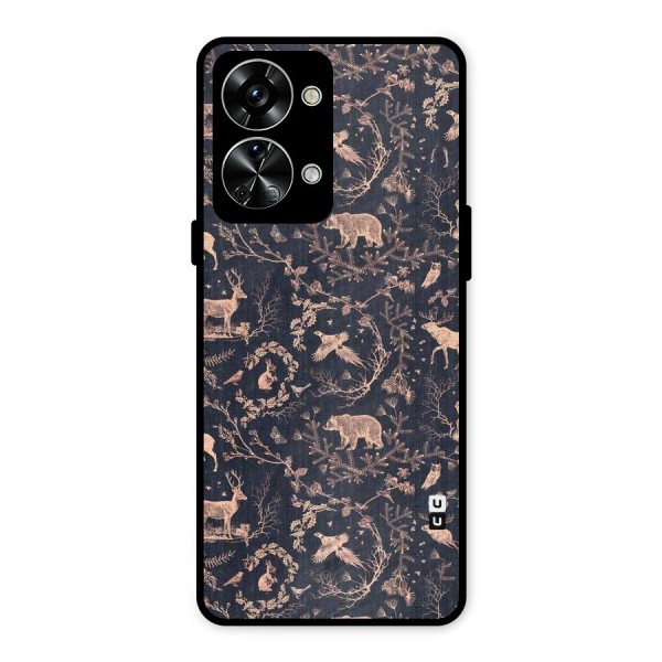 Beautiful Animal Design Metal Back Case for OnePlus Nord 2T