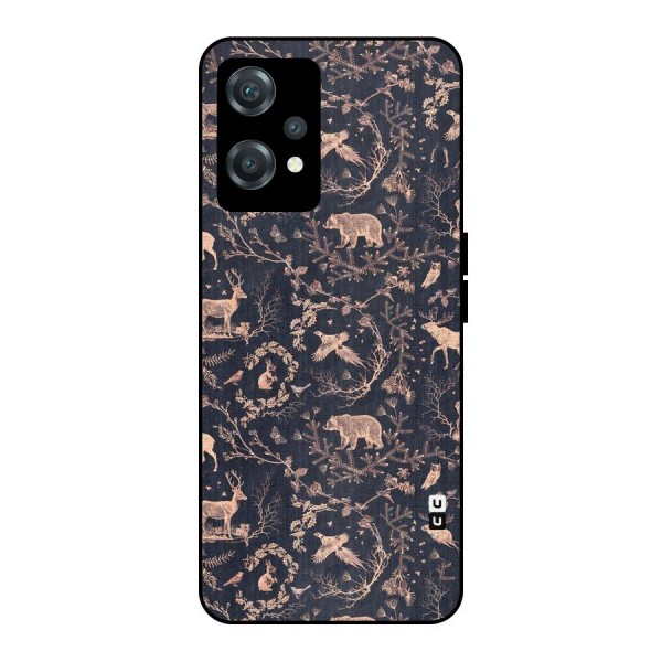 Beautiful Animal Design Metal Back Case for OnePlus Nord CE 2 Lite 5G