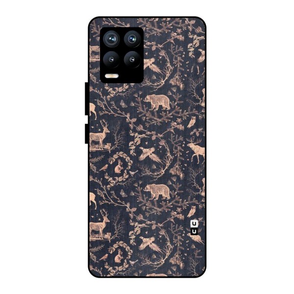 Beautiful Animal Design Metal Back Case for Realme 8 Pro
