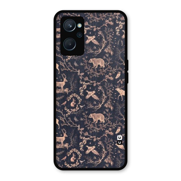 Beautiful Animal Design Metal Back Case for Realme 9i