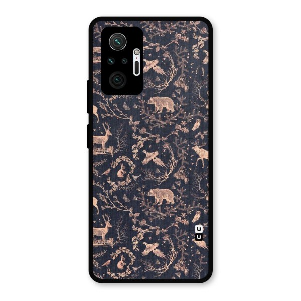 Beautiful Animal Design Metal Back Case for Redmi Note 10 Pro Max