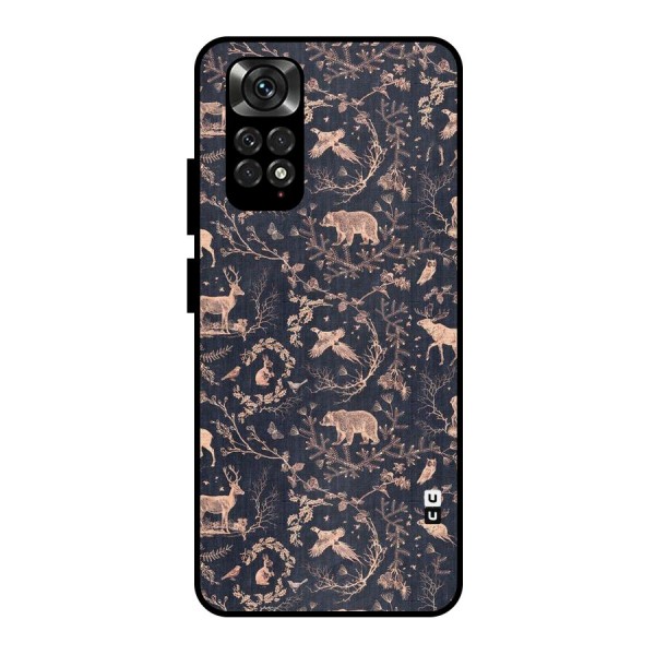 Beautiful Animal Design Metal Back Case for Redmi Note 11 Pro