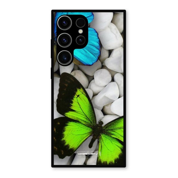Beautiful Butterflies Metal Back Case for Galaxy S23 Ultra