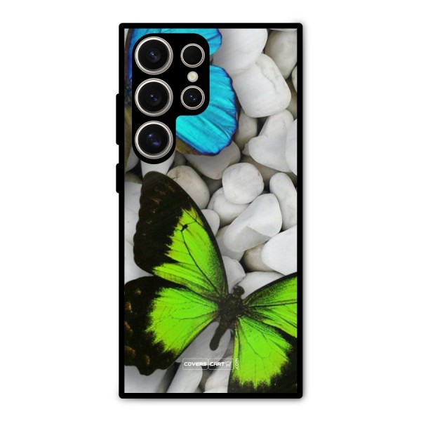 Beautiful Butterflies Metal Back Case for Galaxy S24 Ultra