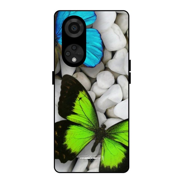 Beautiful Butterflies Metal Back Case for Reno8 T 5G