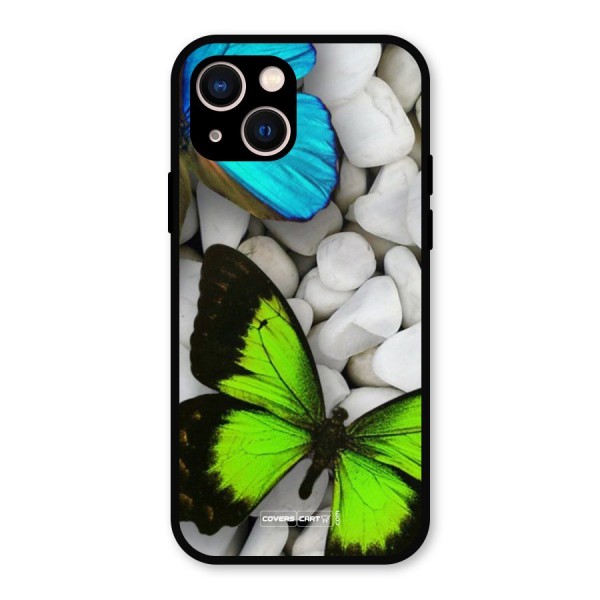 Beautiful Butterflies Metal Back Case for iPhone 13