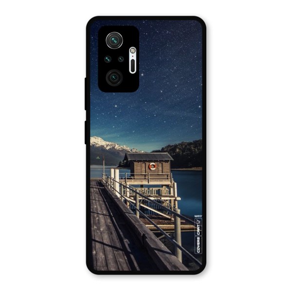 Beautiful Dock Hut Metal Back Case for Redmi Note 10 Pro