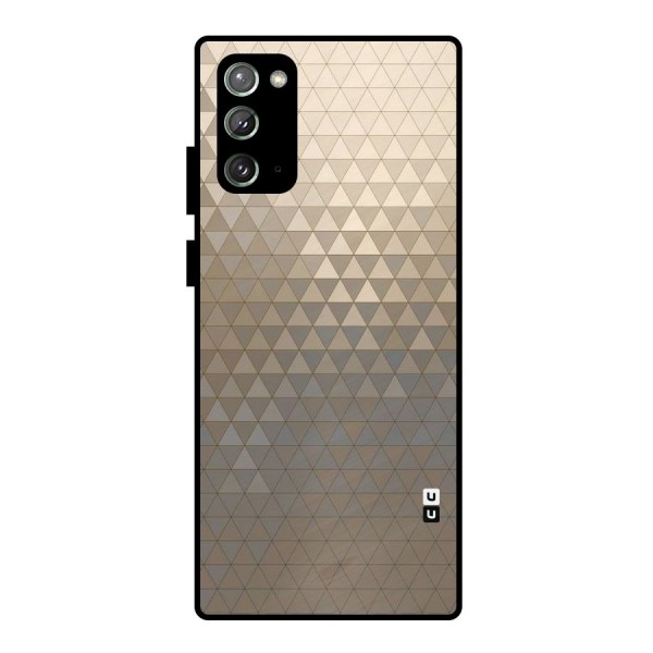 Beautiful Golden Pattern Metal Back Case for Galaxy Note 20