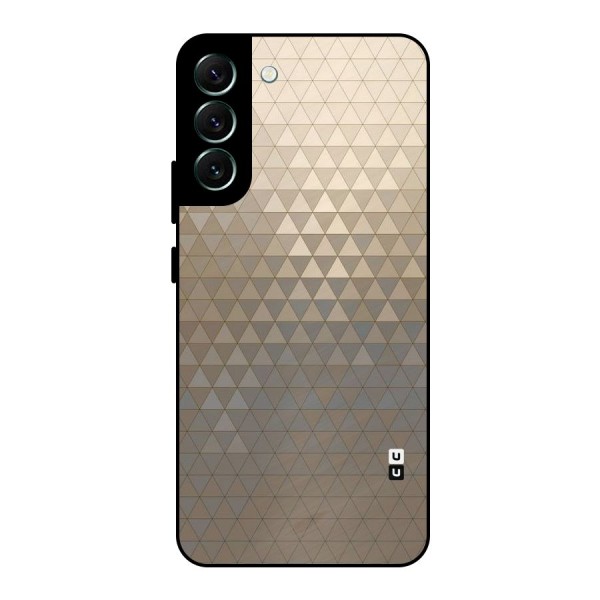 Beautiful Golden Pattern Metal Back Case for Galaxy S22 Plus 5G