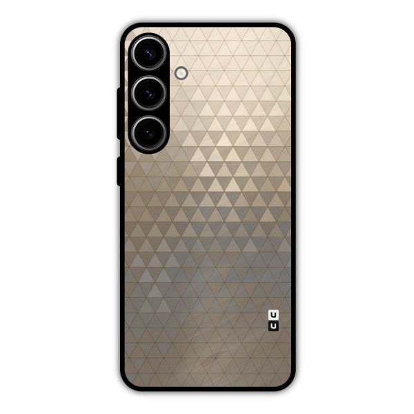 Beautiful Golden Pattern Metal Back Case for Galaxy S24 Plus