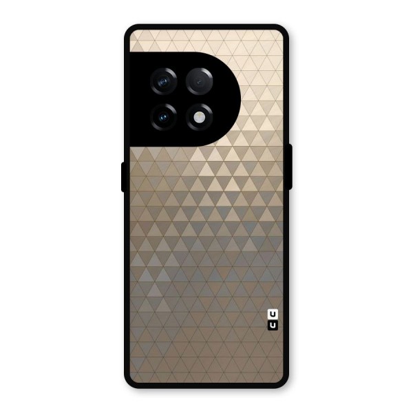 Beautiful Golden Pattern Metal Back Case for OnePlus 11R