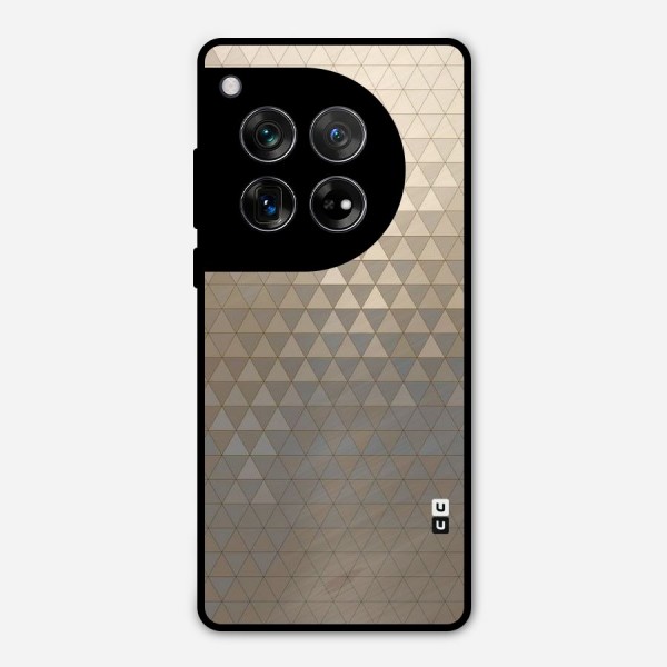 Beautiful Golden Pattern Metal Back Case for OnePlus 12