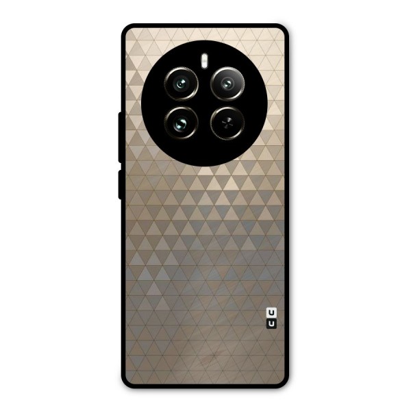 Beautiful Golden Pattern Metal Back Case for Realme 12 Pro