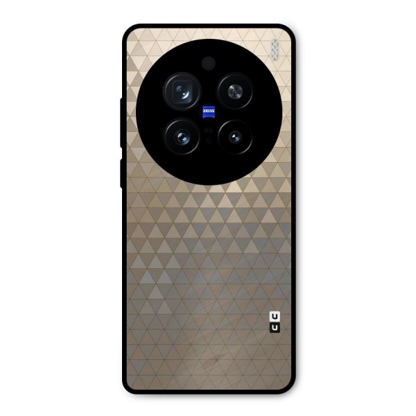 Beautiful Golden Pattern Metal Back Case for Vivo X200 Pro