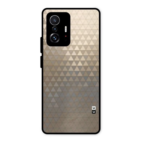 Beautiful Golden Pattern Metal Back Case for Xiaomi 11T Pro