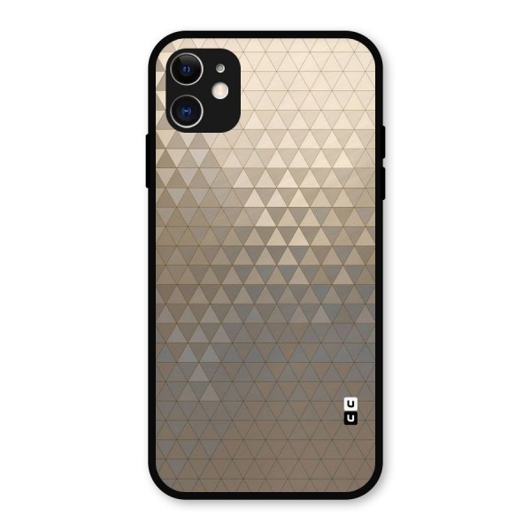 Beautiful Golden Pattern Metal Back Case for iPhone 11