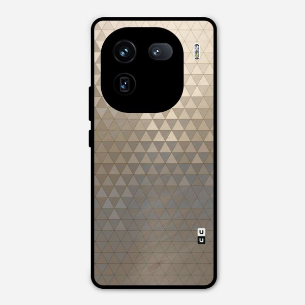 Beautiful Golden Pattern Metal Back Case for iQOO 12