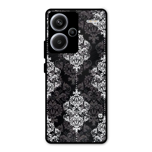 Beautiful Grey Pattern Metal Back Case for Redmi Note 13 Pro Plus