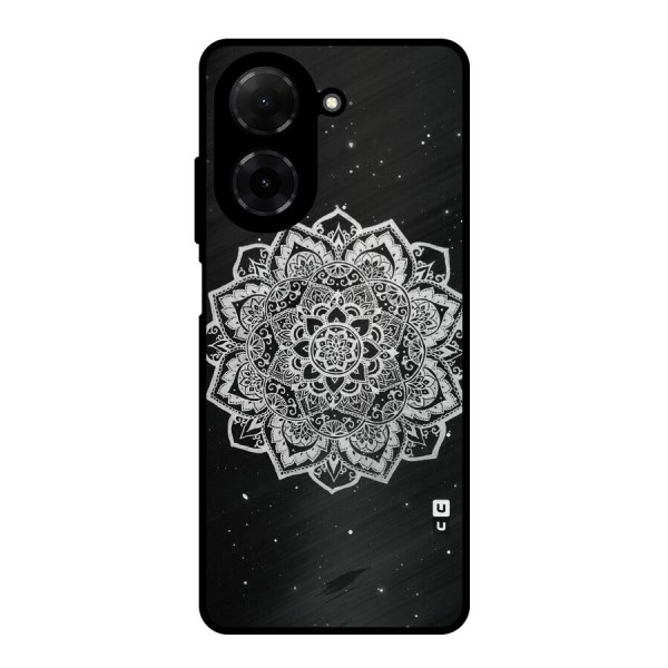 Beautiful Mandala Design Metal Back Case for Poco C71