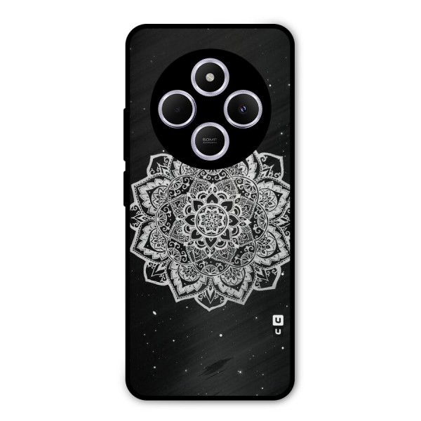 Beautiful Mandala Design Metal Back Case for Poco C75 5G
