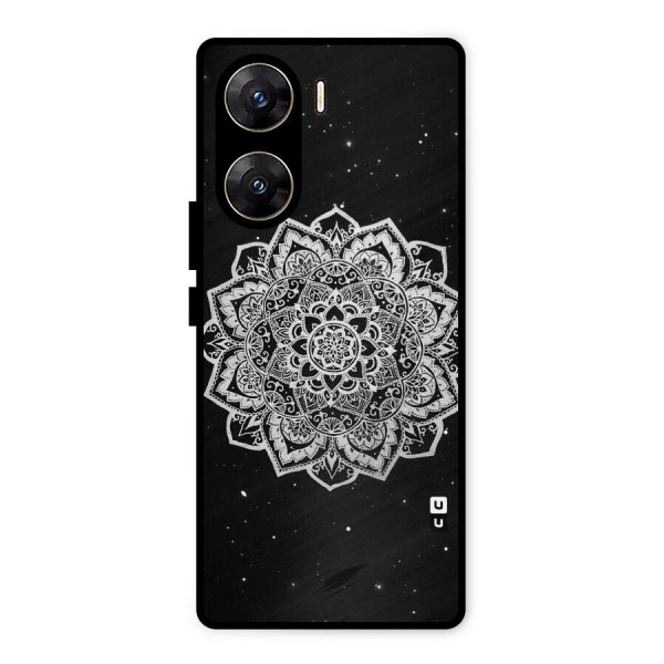 Beautiful Mandala Design Metal Back Case for Vivo V29e